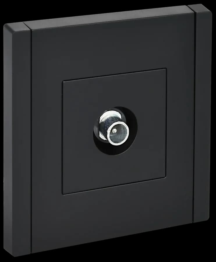 Розетка TV IEK FORTE&PIANO FP-A10-P-K02 (черный)