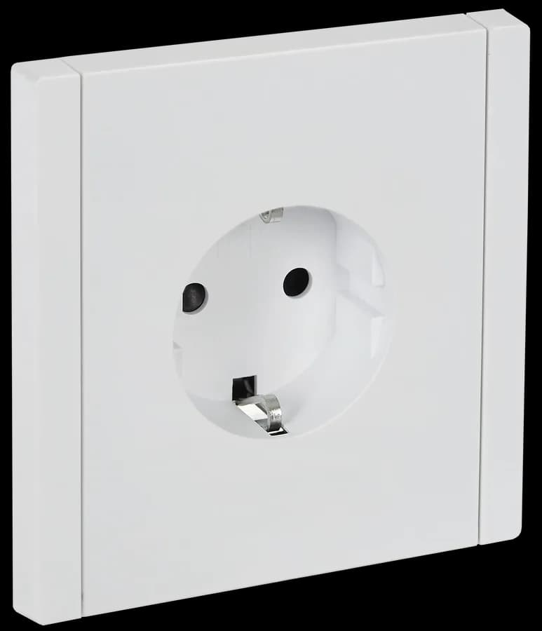 Розетка с заземлением и защитными шторками IEK FORTE&PIANO FP-R14-16-K01 (белый)