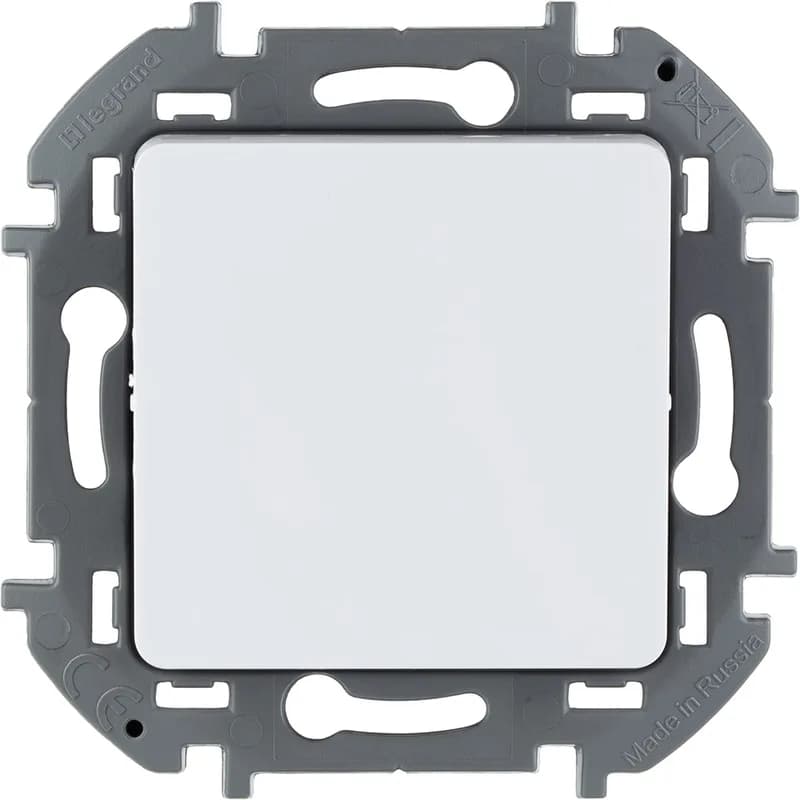 Выключатель 1-клавишный проходной Legrand Inspiria 673650 (белый)
