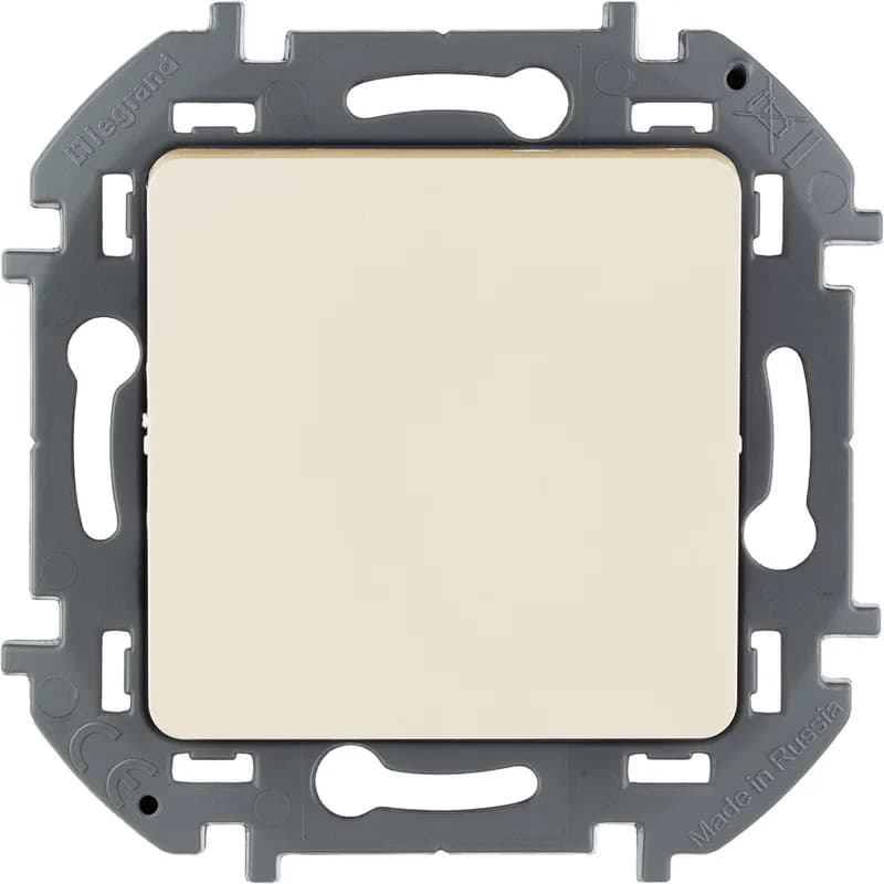 Выключатель 1-клавишный проходной Legrand Inspiria 673651 (слоновая кость)