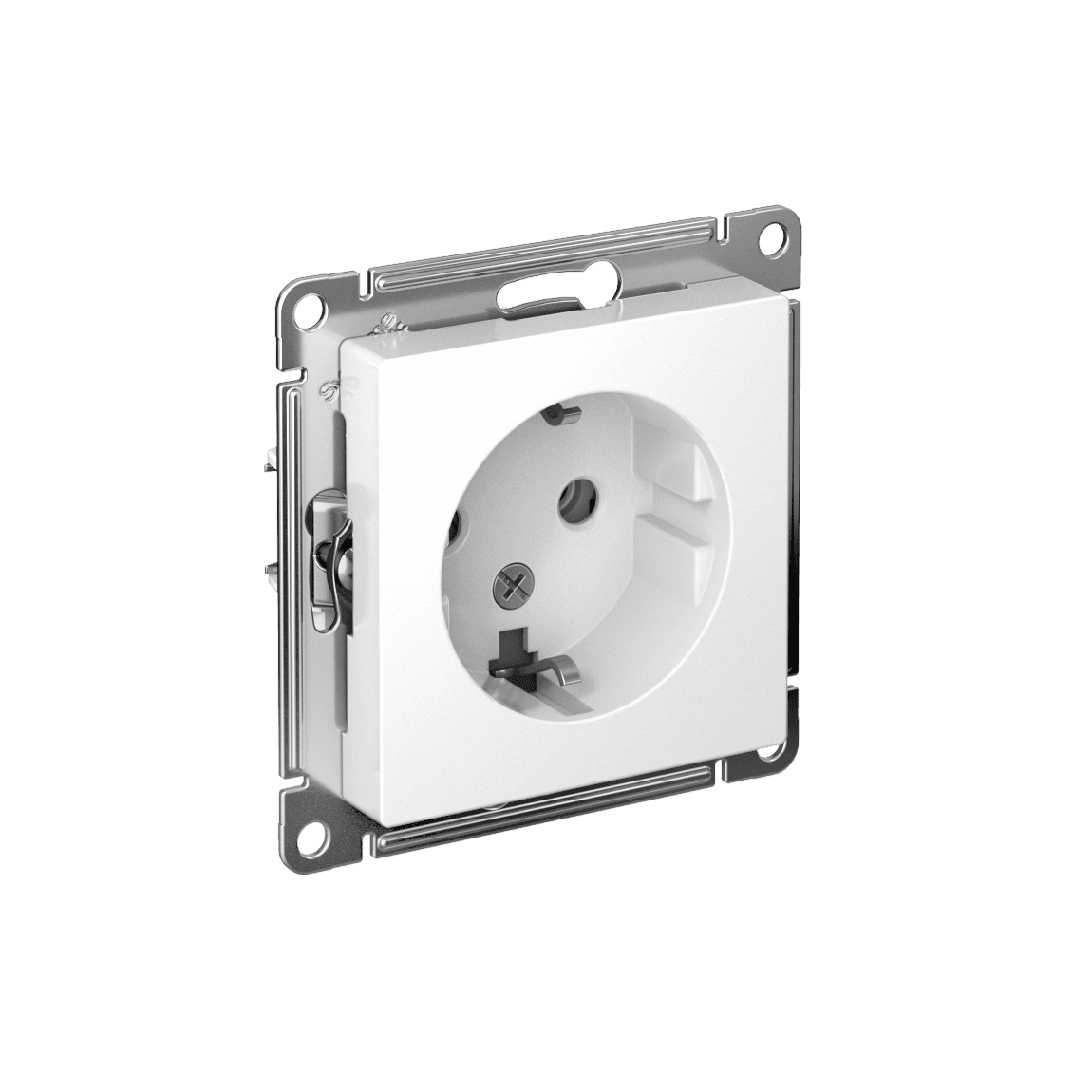 Розетка Schneider Electric AtlasDesign ATN000143 белая с заземлением