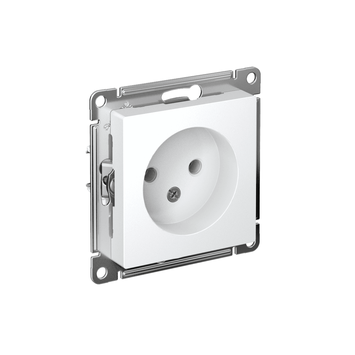 Розетка Systeme (Schneider) Electric AtlasDesign ATN000141 белая без заземления