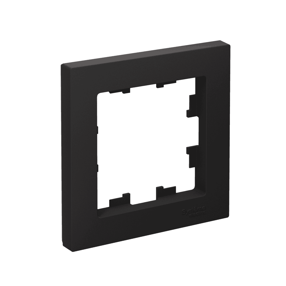 Рамка Systeme Electric AtlasDesign ATN001001 карбон для розеток и выключателей