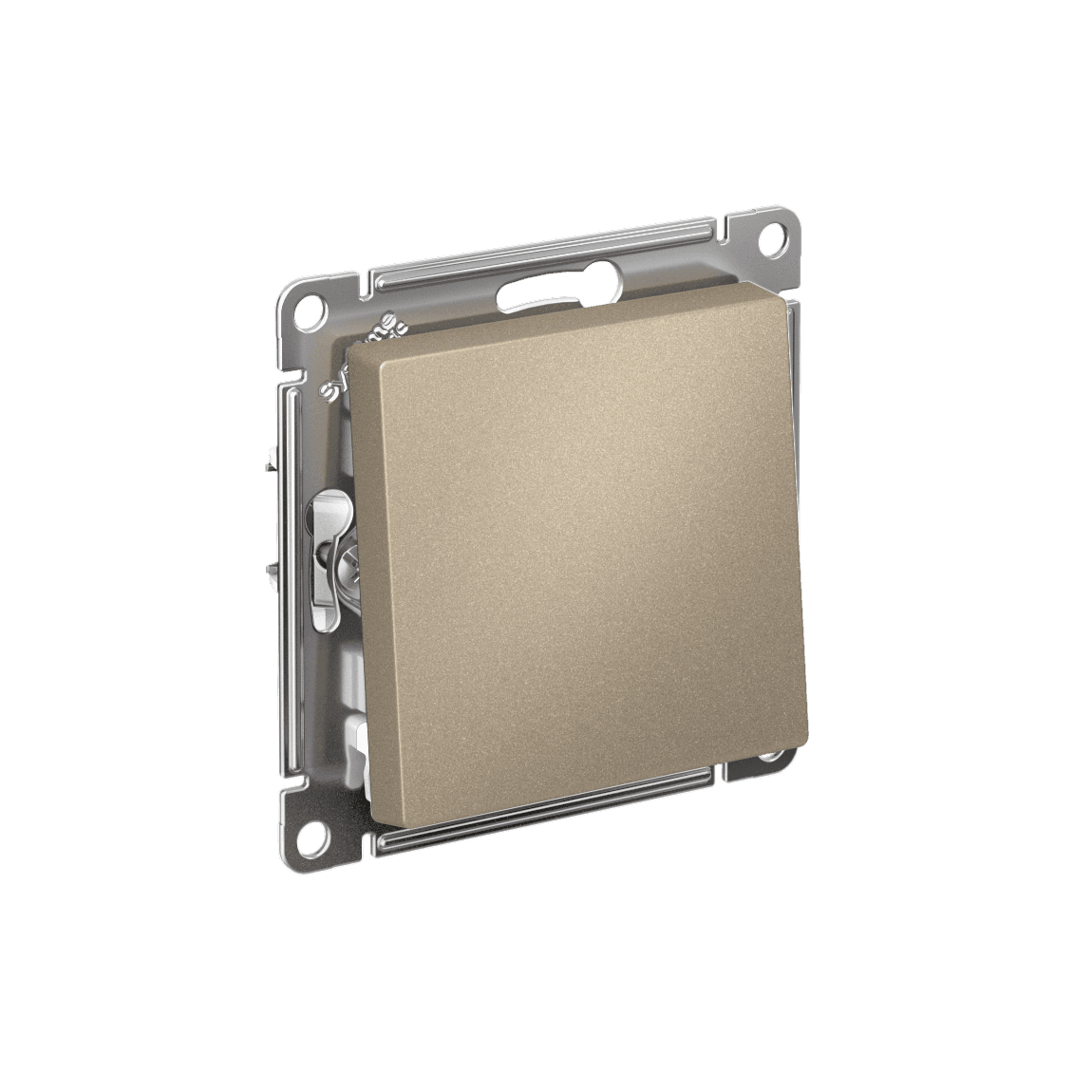 Выключатель одноклавишный Schneider Electric AtlasDesign шампань ATN000511S