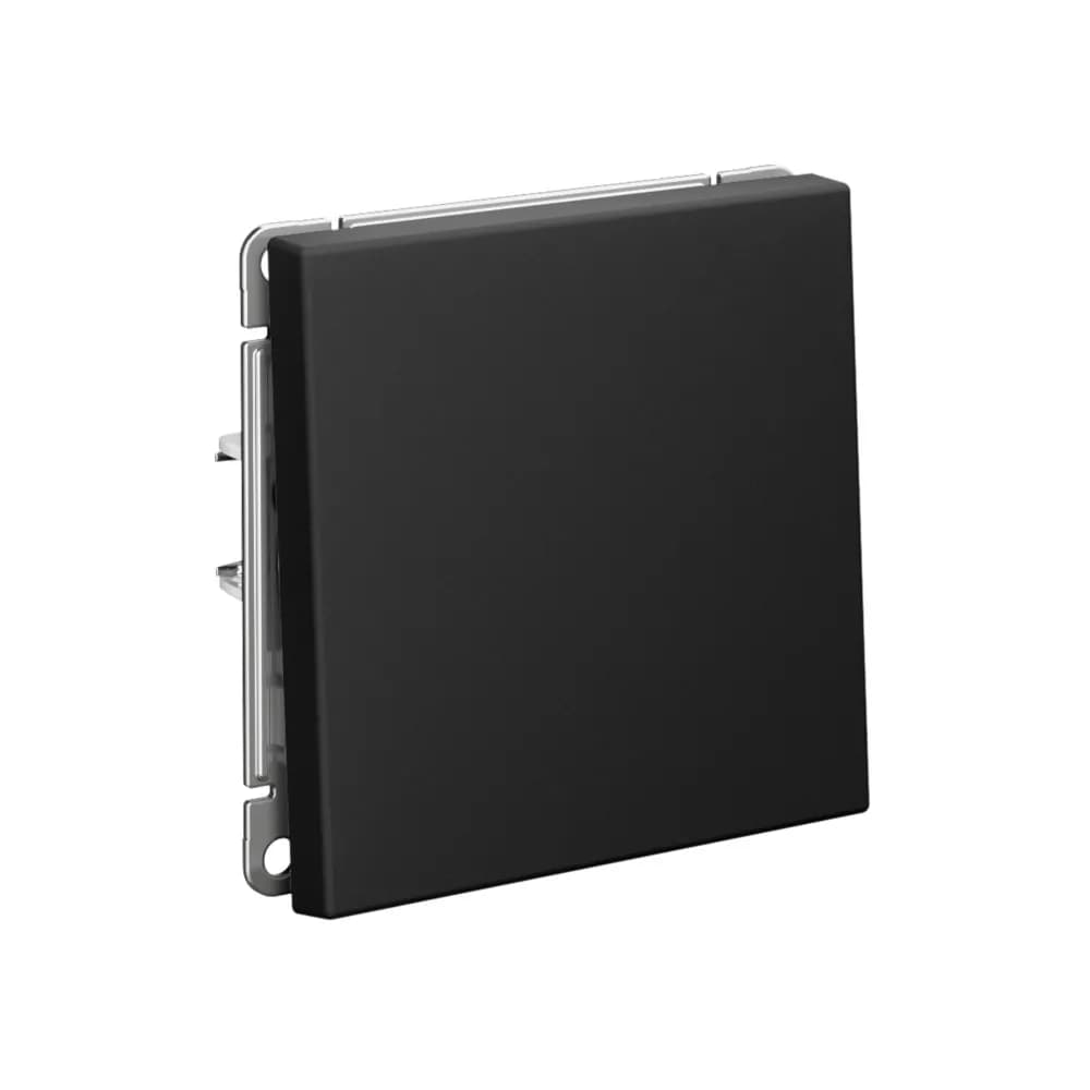 Дизайнерский перекрестный выключатель одноклавишный Systeme Electric ArtGallery, для управления из 3-х и более точек, цвет карбон