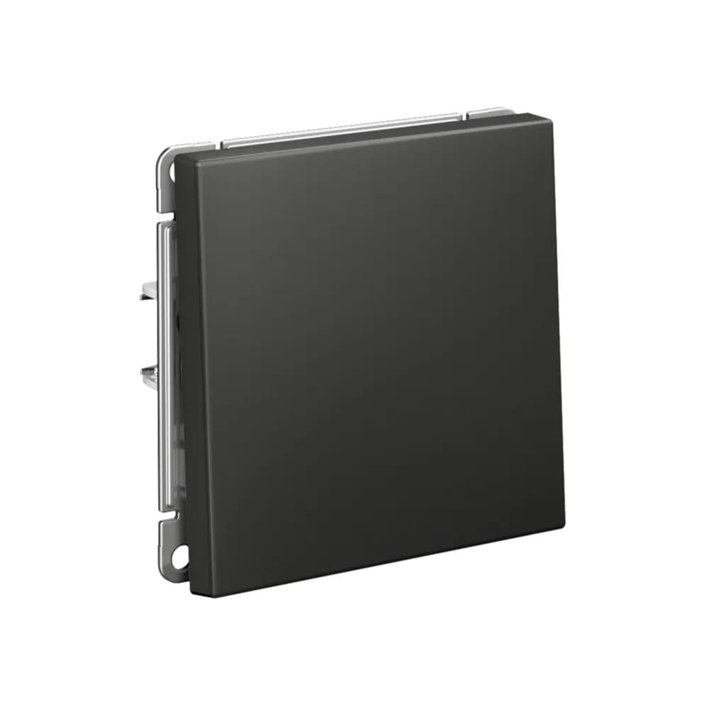 Дизайнерский выключатель одноклавишный Systeme Electric ArtGallery, цвет базальт