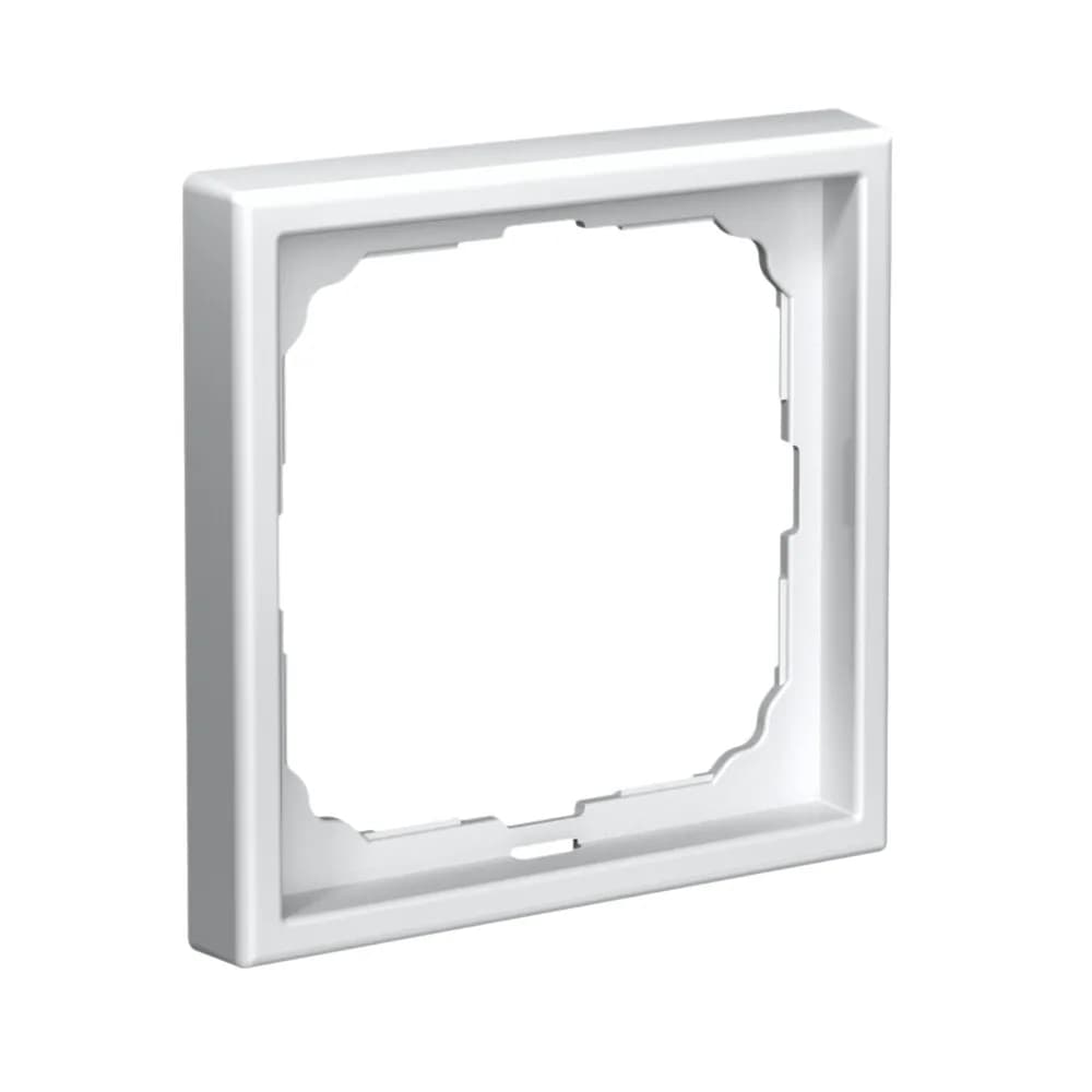 Дизайнерская рамка для выключателя или розетки Systeme Electric ArtGallery, одноклавишная, белый цвет