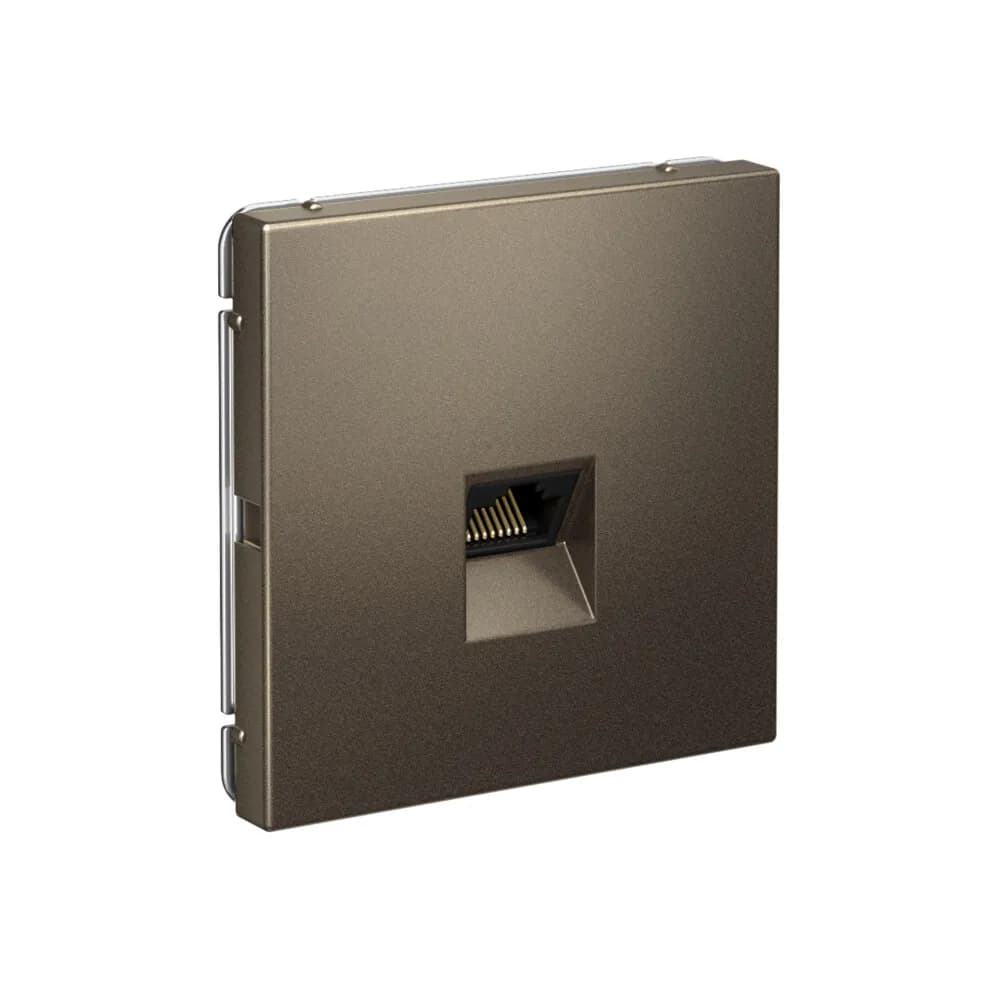 Дизайнерская компьютерная розетка Systeme Electric ArtGallery, цвет мокко, порт RJ45