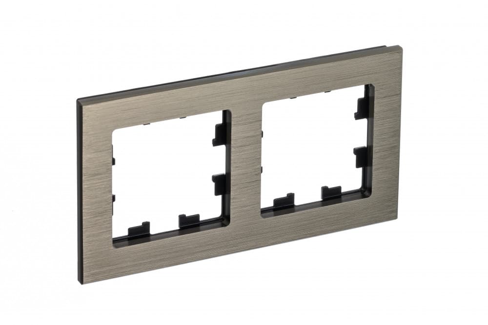 Рамка Schneider Electric AtlasDesign Nature 2-местная латунь ATN312202